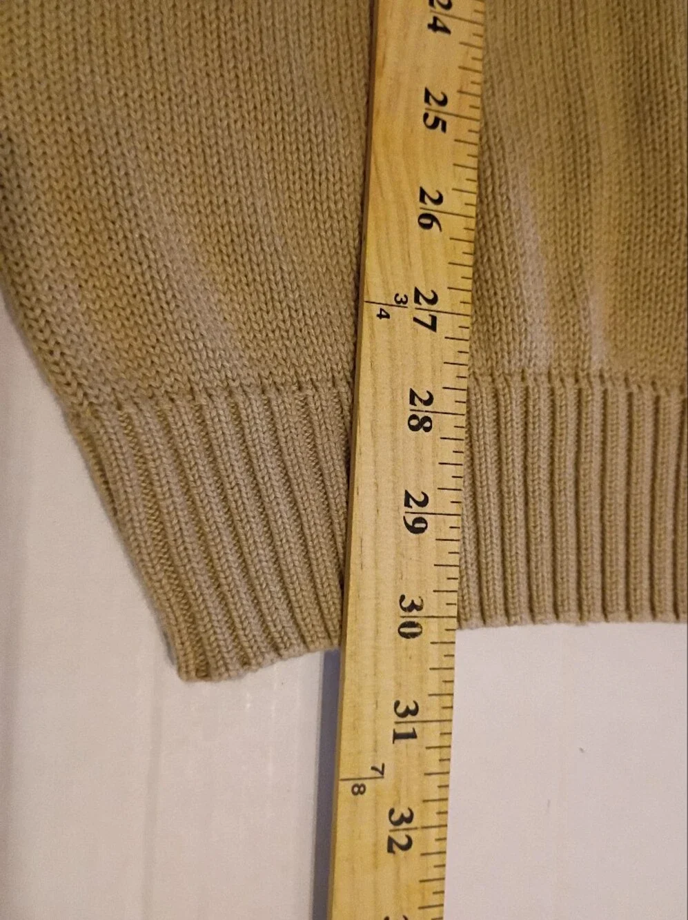 VTG Oscar de la Renta Tan Crewneck Sweater with Black & White Grid Sz XXL